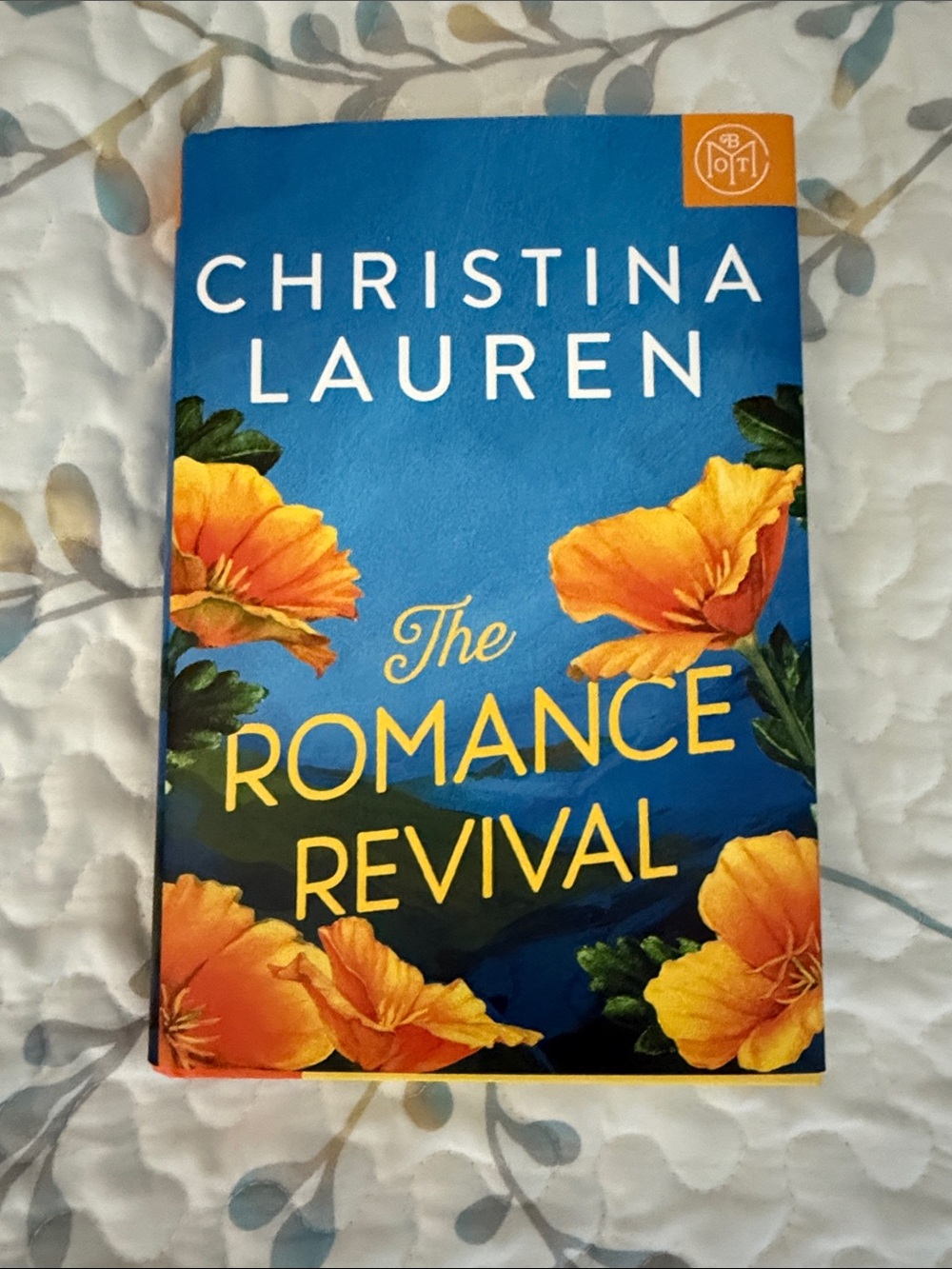 Christina Lauren "The Romance Revival" — Blue & Yellow Floral Hardback